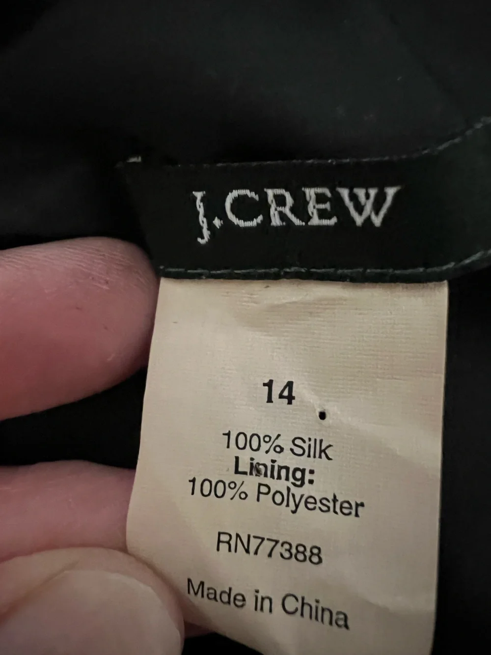 J. Crew Black Silk Sleeveless V-Neck Midi Dress